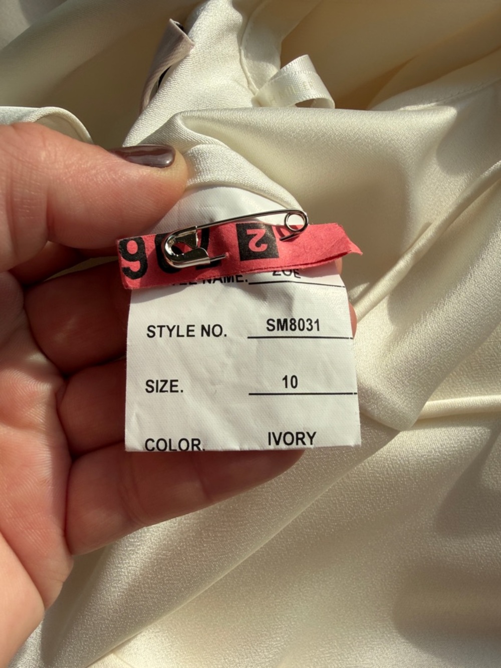 Savannah Miller Designer Wedding Gown Silk Satin Open Back US 10 NWT - Picture 13 of 13